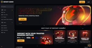 instantcasino zonder cruks met snelle uitbetalingen